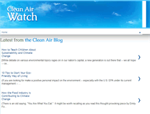 Tablet Screenshot of cleanairwatch.org